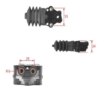 WG1642440051 Управляющий клапан кабины воздушная подушка сиденья высота клапан положения из каучука и стали